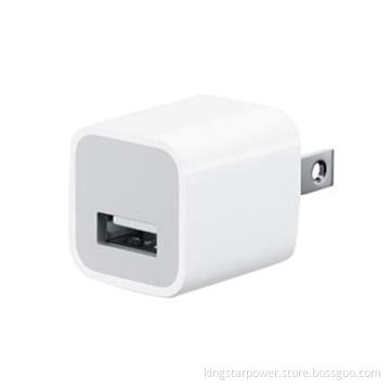 USB Power Adapters for Mobile Phone, US/EU Plug, Black/White